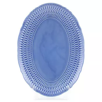 блюдо CMIELOW София 24см овальное фарфор синий