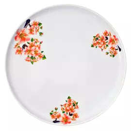 блюдо для пиццы ДОБРУШ Яблоневый цвет 30см фарфор