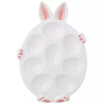 блюдо для яиц LEFARD Sunday Заяц 8 яиц 25,5см фарфор