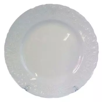 блюдо круглое Рококо Платина, 32х32 см, фарфор