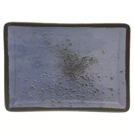 блюдо KUTAHYA Nano cream прямоугольное 27х20см фарфор голубой