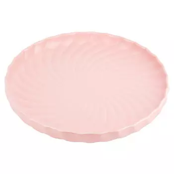 блюдо NOUVELLE HOME Fresh Taste Light pink 26см круглое фарфор
