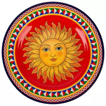 блюдо NOUVELLE HOME Sicilia Sole 26,5см круглое фарфор