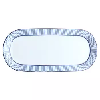блюдо QUINSBERRY Imperial Blue 25х11,5см овальное фарфор