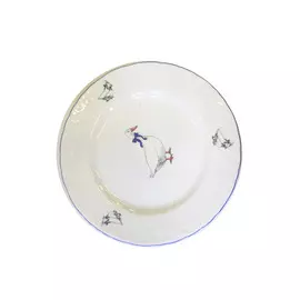 блюдо Рококо Гуси кругл. 29х29 см, фарфоровое