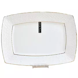 блюдо Снежная королева 29х21см прямоугольное керамика