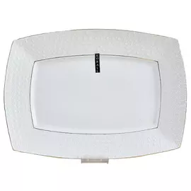 блюдо Снежная королева 40х29см прямоугольное керамика