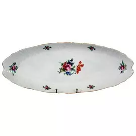 блюдо THUN Bernadotte Мейсенский букет 52х20см овальное для рыбы фарфор