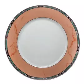 блюдо THUN Cairo Розовый декор, мини кант 30см круглое фарфор