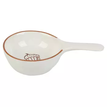 блюдо TODELIA Ресто 10,5х6,1х2,4см для закусок костяной фарфор