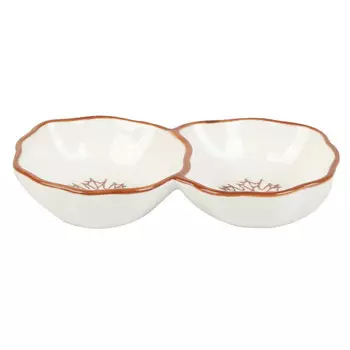 блюдо TODELIA Ресто 10,9х6,1х2,1см для закусок костяной фарфор