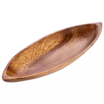 блюдо WALMER Organic Leaf овальное 25,5х9см акация