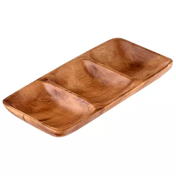 блюдо WALMER Organic прямоугольное 23х11см 3 секц. акация