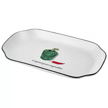 блюдо WALMER Salad 30,5х15см прямоугольное фарфор