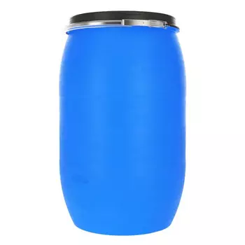 бочка 127л полиэтиленовая с крышкой и хомутом