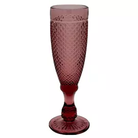 бокал 150мл шампанское стекло розовый