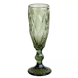 бокал Тебриз зеленый 150мл шампанское стекло