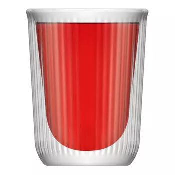 бокал WALMER Riffle 250мл двойная стенка термостекло