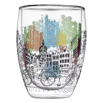 бокал WALMER Trip 350мл двойная стенка термостекло