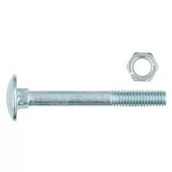 болт мебельный DIN603 с гайкой M6х50 8шт