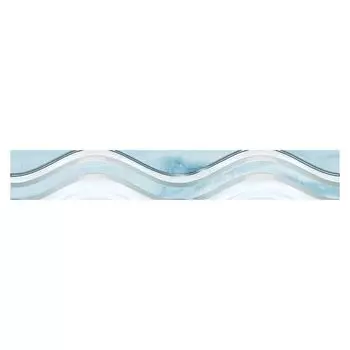 бордюр настенный 7,5х50 Калипсо голубой