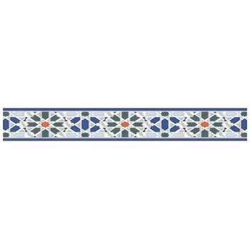бордюр настенный KERLIFE Menara 6,2х31,5 орнамент разноцветный