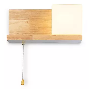 бра AMBRELLA Traditional 40Вт E27 белый матовый светлое дерево