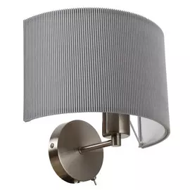 бра ART LAMP Mallorca 1х40Вт E27 металл крашеный матовое серебро