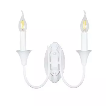 бра ARTE LAMP Collonetta E14 2х40Вт металл белый