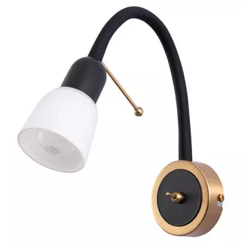 бра ARTE LAMP Lettura E14 1х40Вт металл черный