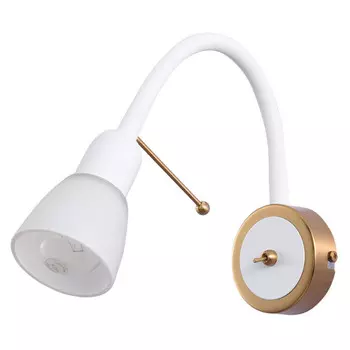 бра ARTE LAMP Lettura E14 1х40Вт металл белый