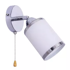 бра CAIMAN Mugen 1х60Вт Е27 металл стекло хром