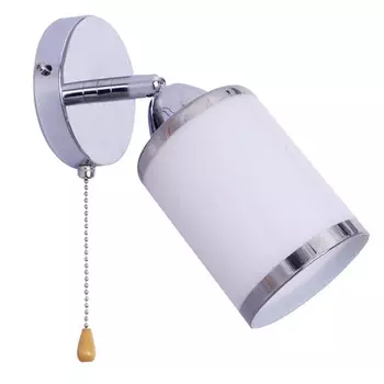 бра CAIMAN Mugen 1х60Вт Е27 металл стекло хром