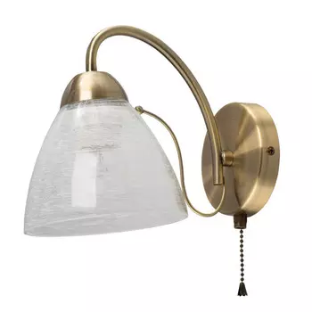 бра De CITY Блеск 1х40Вт E27 бронза белый