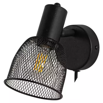 бра DE FRAN Grissell Е14 1х60Вт металл черный