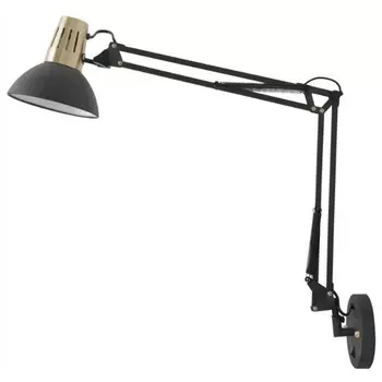 бра DE FRAN Кульман Е27 40Вт черный+золотой