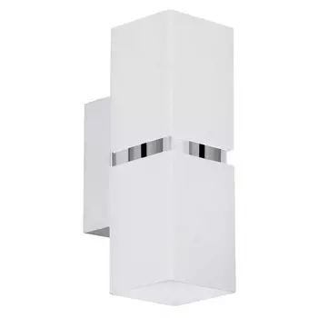 бра EGLO Passa GU10 2х3,3Вт сталь хром белый