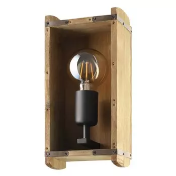 бра EGLO Wootton 1х40Вт E27 сталь дерево коричневый