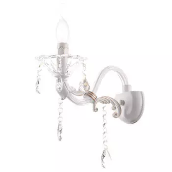 бра LAMPLANDIA Madlen E14 1х40Вт металл белая