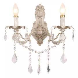 бра LAMPLANDIA Shadow 2х40Вт Е14 металл белый