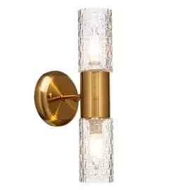 бра LAMPLANDIA Viitna 2х40Вт Е14 металл золотая