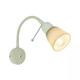 бра Lettura 1х40Вт E14 230В металл крашеный бело-золотой