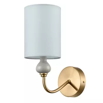 бра LUMION Classi E14 1х40Вт металл керамика зеленый текстиль