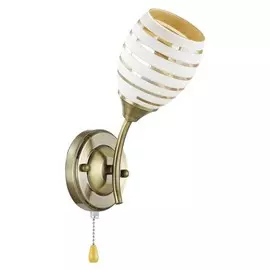 бра LUMION Dorothy E27 1х60Вт бронза белый