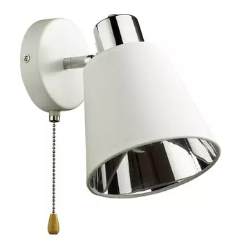 бра LUMION Gretchen E14 1х40Вт металл пластик белый