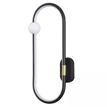 бра LUMION Ledio LED 1х14Вт 3000К металл алюминий черный