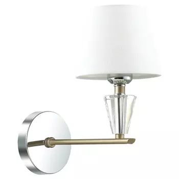 бра LUMION Loraine E27 1х60Вт текстиль металл золото
