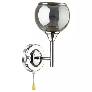 бра LUMION Sandra 1х60Вт E27 хром дымчатый