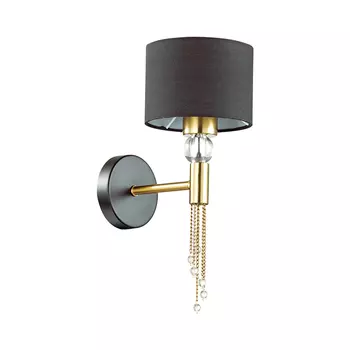 бра LUMION Santiago 1х60Вт E27 металл черный