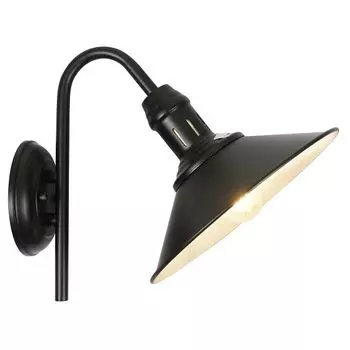 бра Powerlight Retro 1-015550, 1 х Е27 х 40 Вт, черное